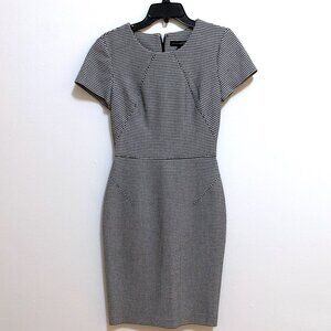 NWT Banana Republic Houndstooth Short Sleeve Sheath Dress - Size 4